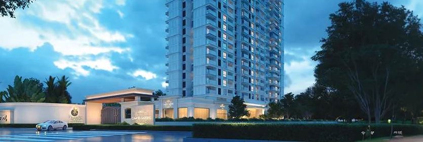 Prestige Thanisandra apartments and North Bangalore skyline